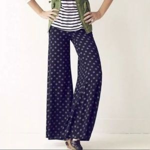 Anthro Cartonnier Sineway Spots Wide Leg Pants